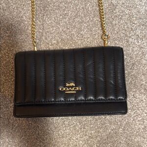 Coach Black Quilted Leather Bag